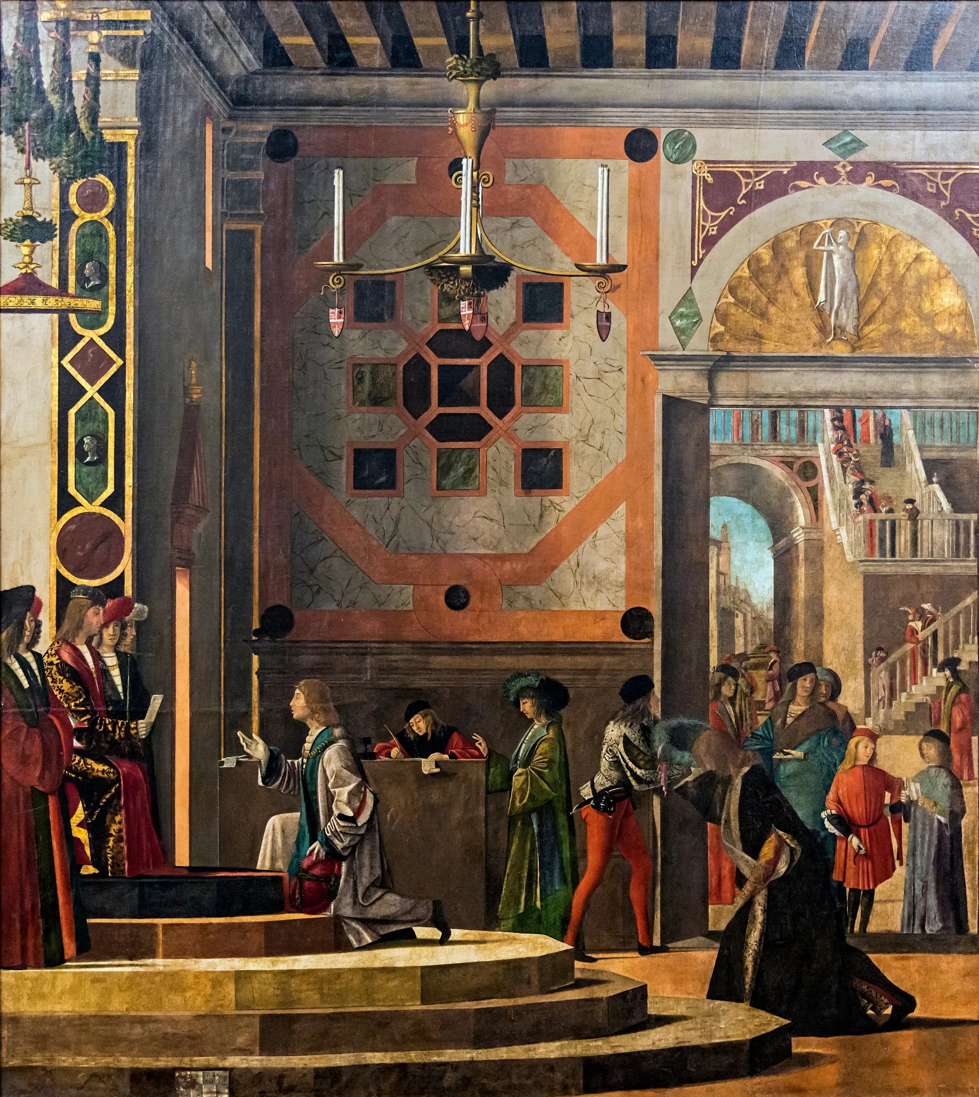 Les Adieux des Ambassadeurs - Vittore Carpaccio image 1 reproduction de peinture à l’huile
