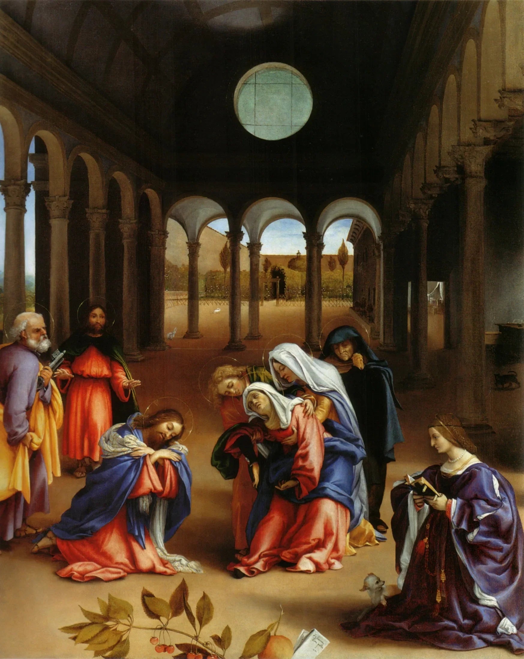 Les Adieux du Christ à sa mère - Lorenzo Lotto image 1 reproduction artisanale de tableau