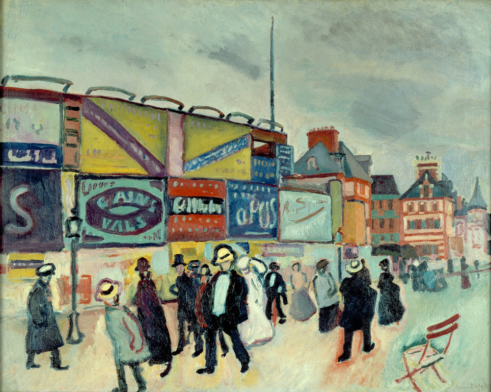 Les Affiches à Trouville - Raoul Dufy image 1 reproduction artisanale de tableau