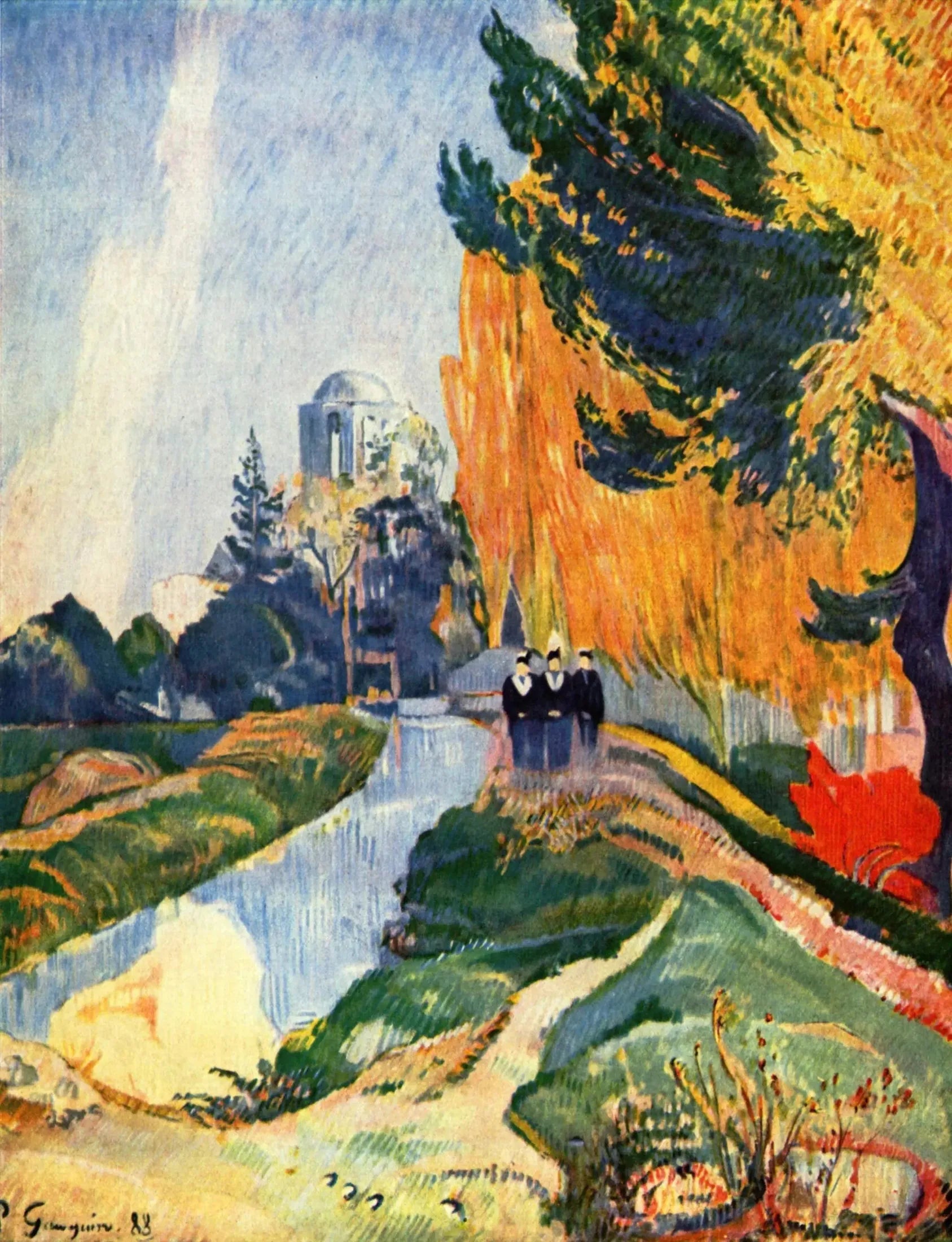 Les Alyscamps - Paul Gauguin image 1 reproduction de peinture à l’huile