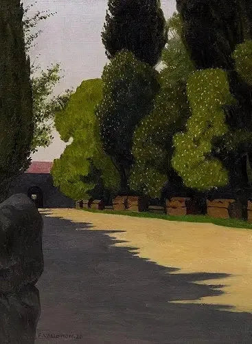 Les Alyscamps, soleil matin - Félix Vallotton image 1 copie peinte à la main à l’huile