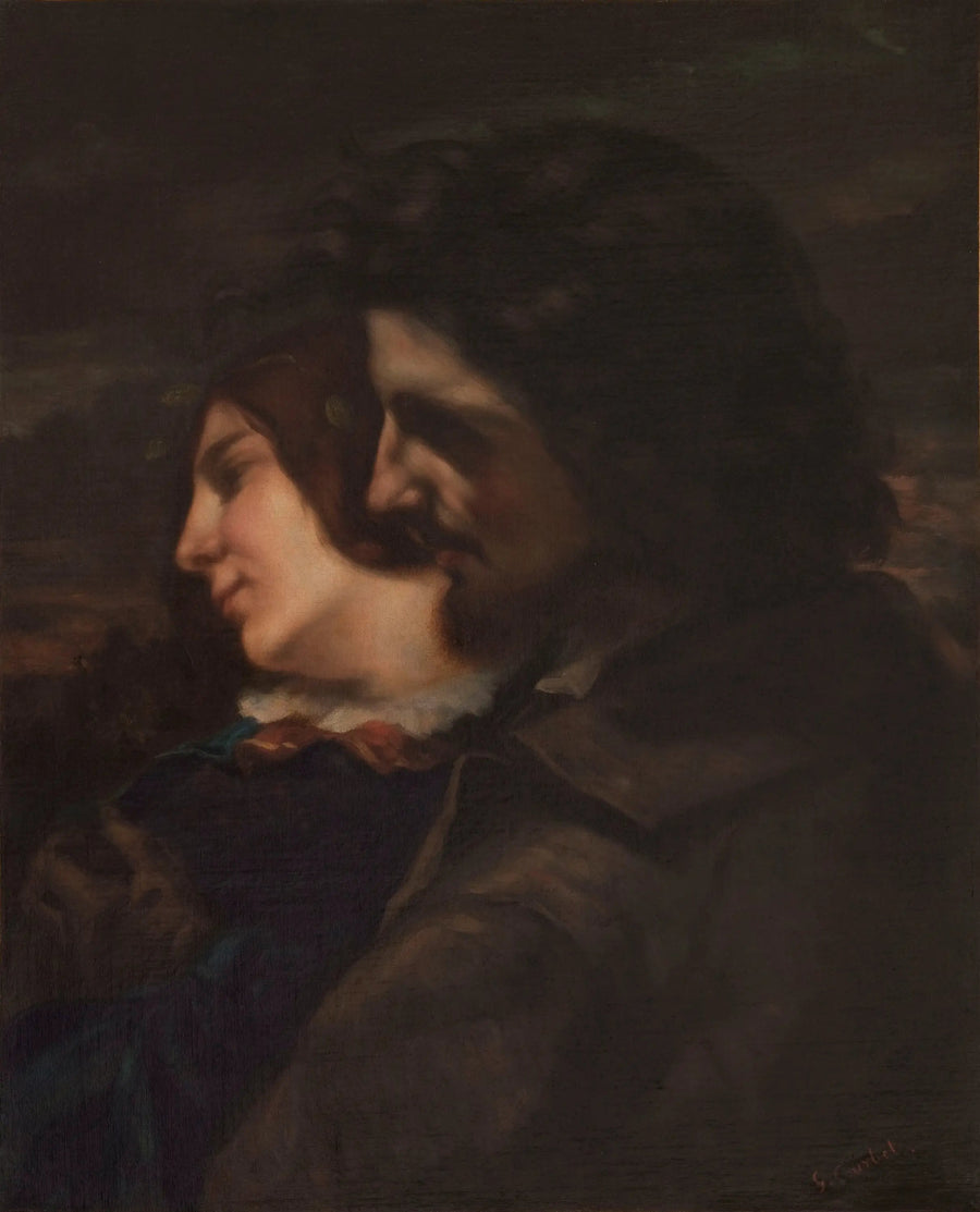 Les amants dans la campagne. Sentiments du jeune âge - Gustave Courbet