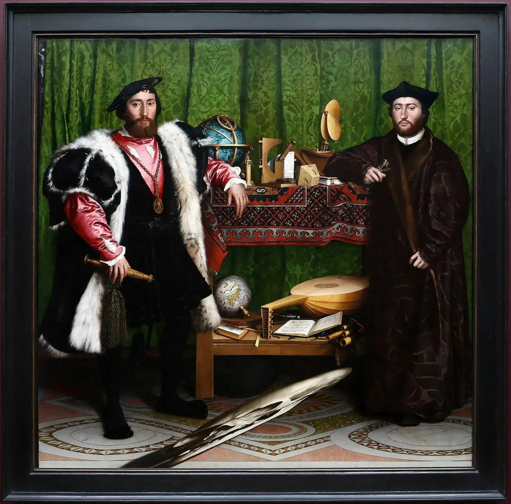 Les Ambassadeurs - Hans Holbein le Jeune image 2 copie peinte à la main à l’huile
