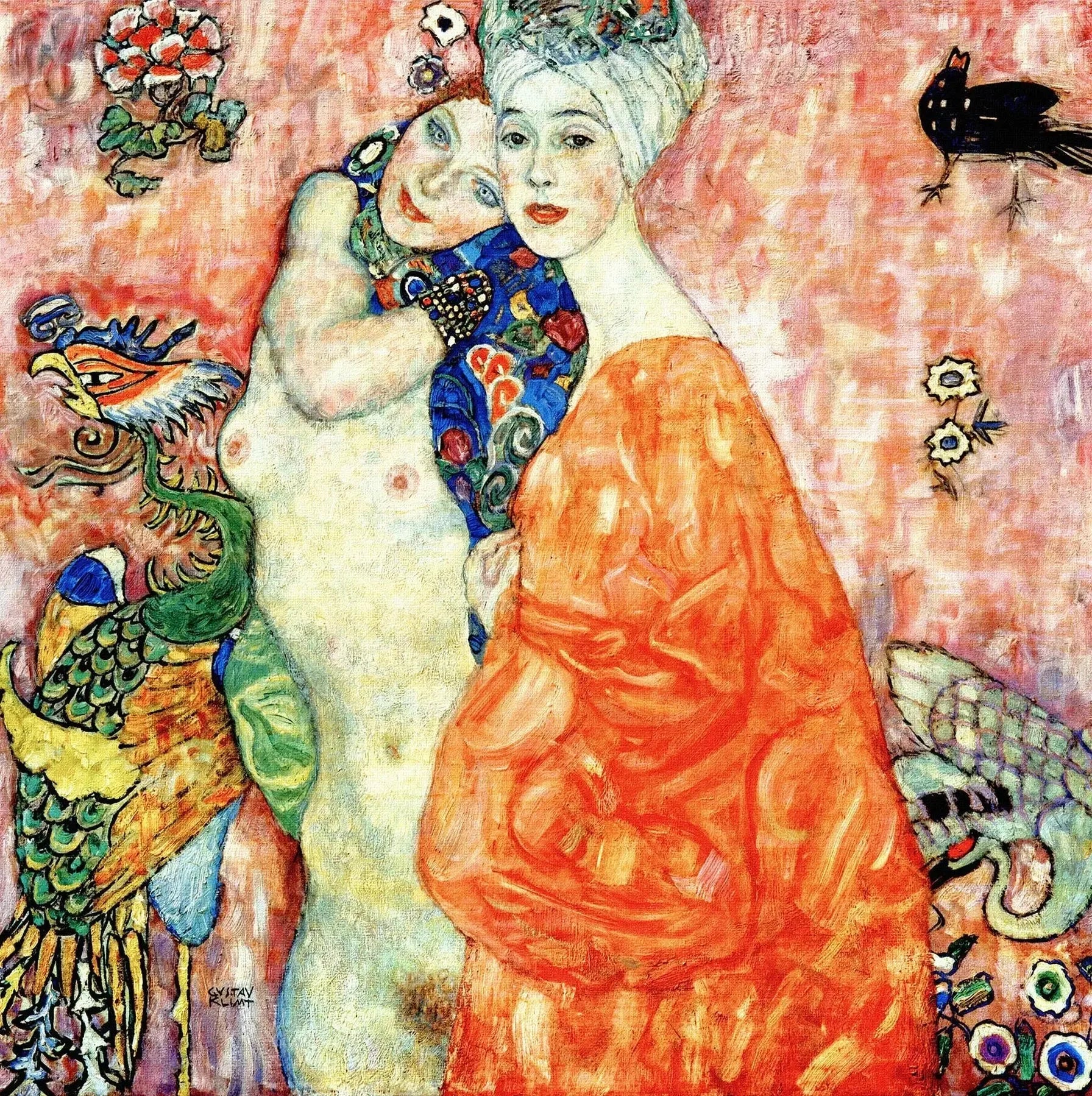 Les Amies - Gustav Klimt image 1 tableau peint à l’huile sur toile