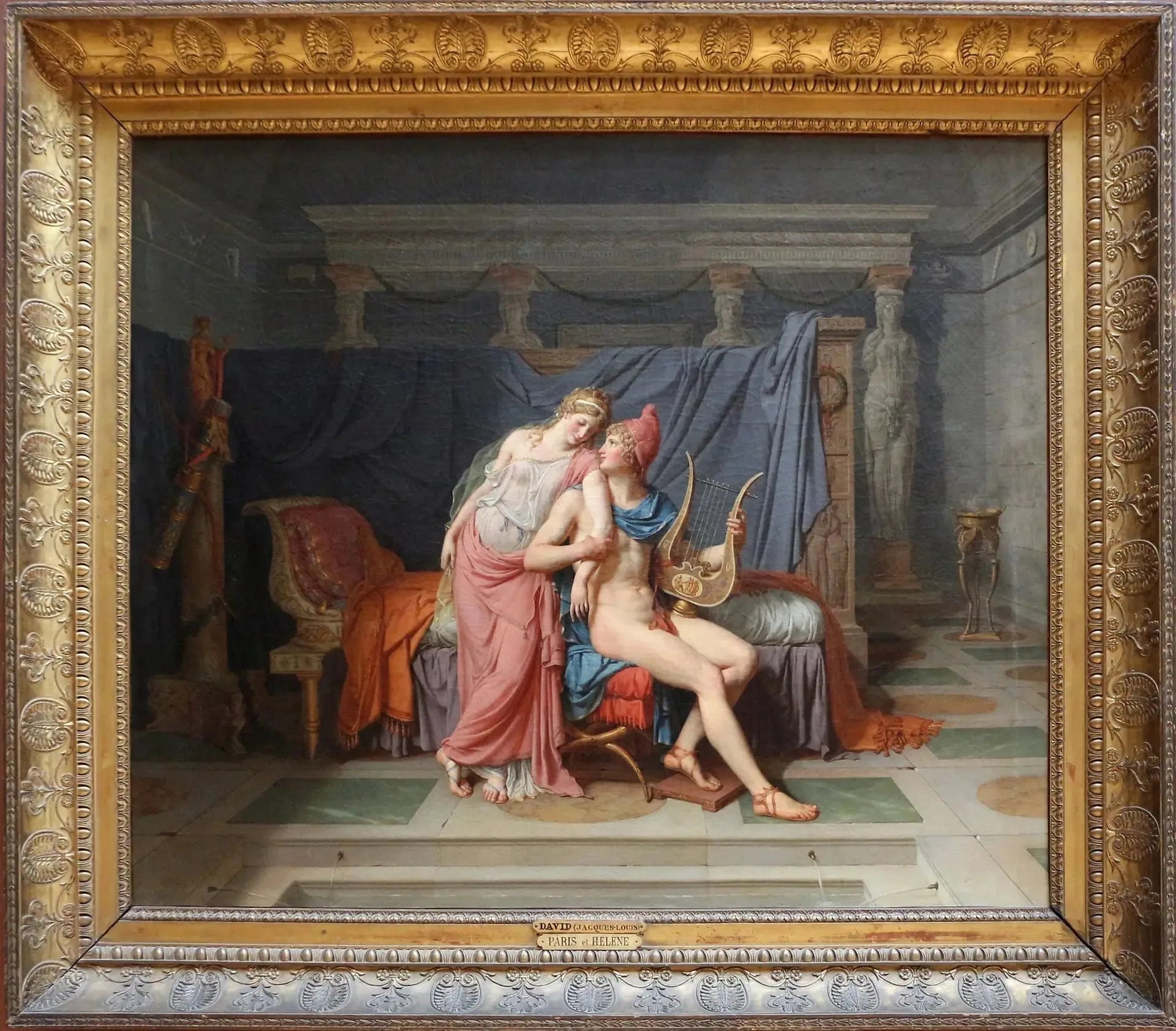Les Amours de Paris et d'Hélène - Jacques-Louis David image 2 copie de tableau peinte à la main