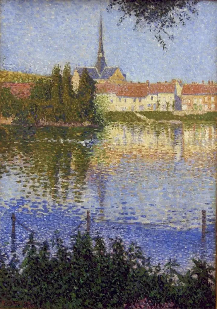 Les Andelys, l'île à Lucas - Paul Signac image 1 tableau peint à l’huile sur toile