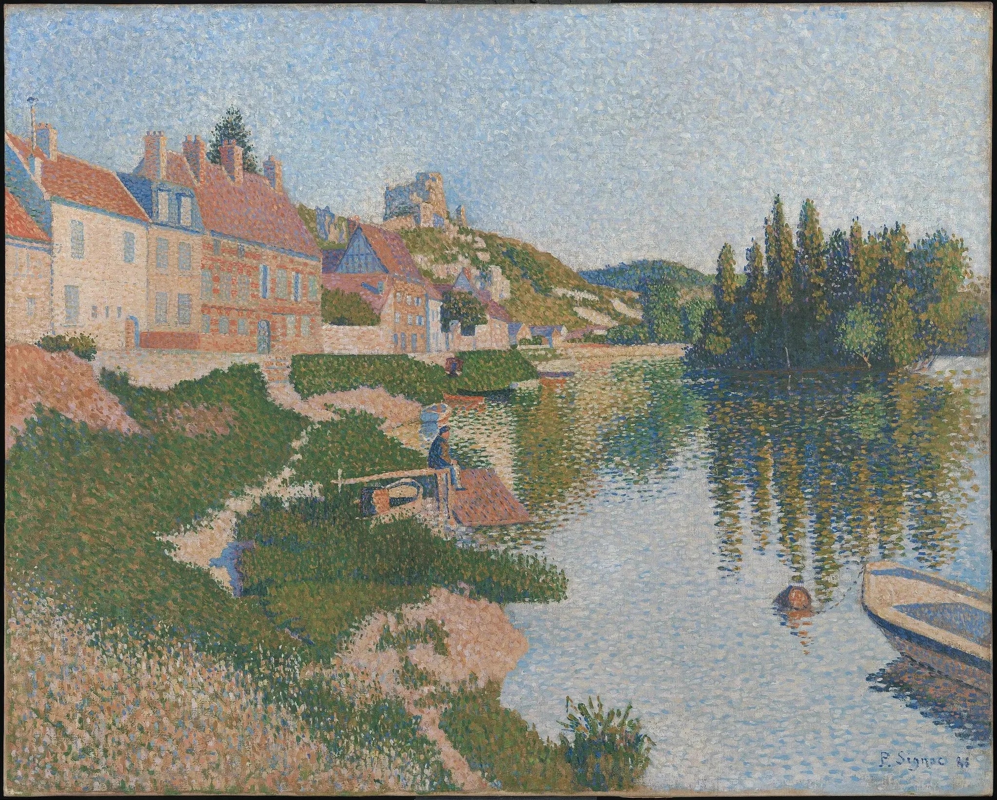 Les Andelys - Paul Signac image 1 copie de tableau peinte à la main