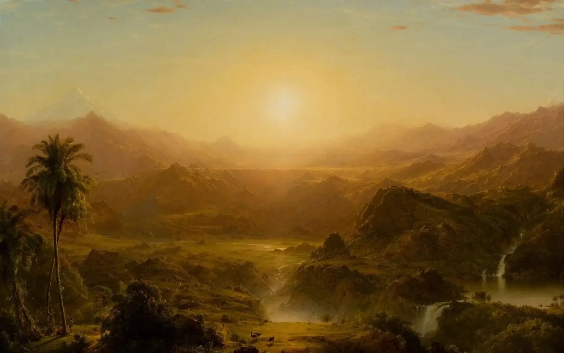 Les Andes de l'Équateur - Frederic Edwin Church image 1 tableau peint à l’huile sur toile