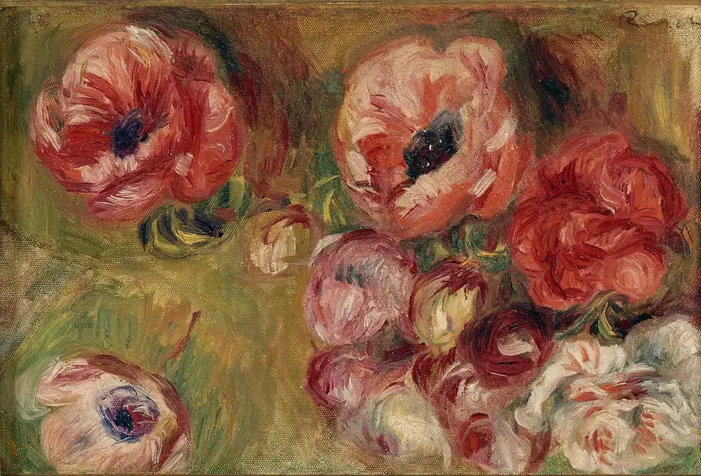 Les anémones - Pierre-Auguste Renoir image 1 reproduction réalisée par Alpha Reproduction