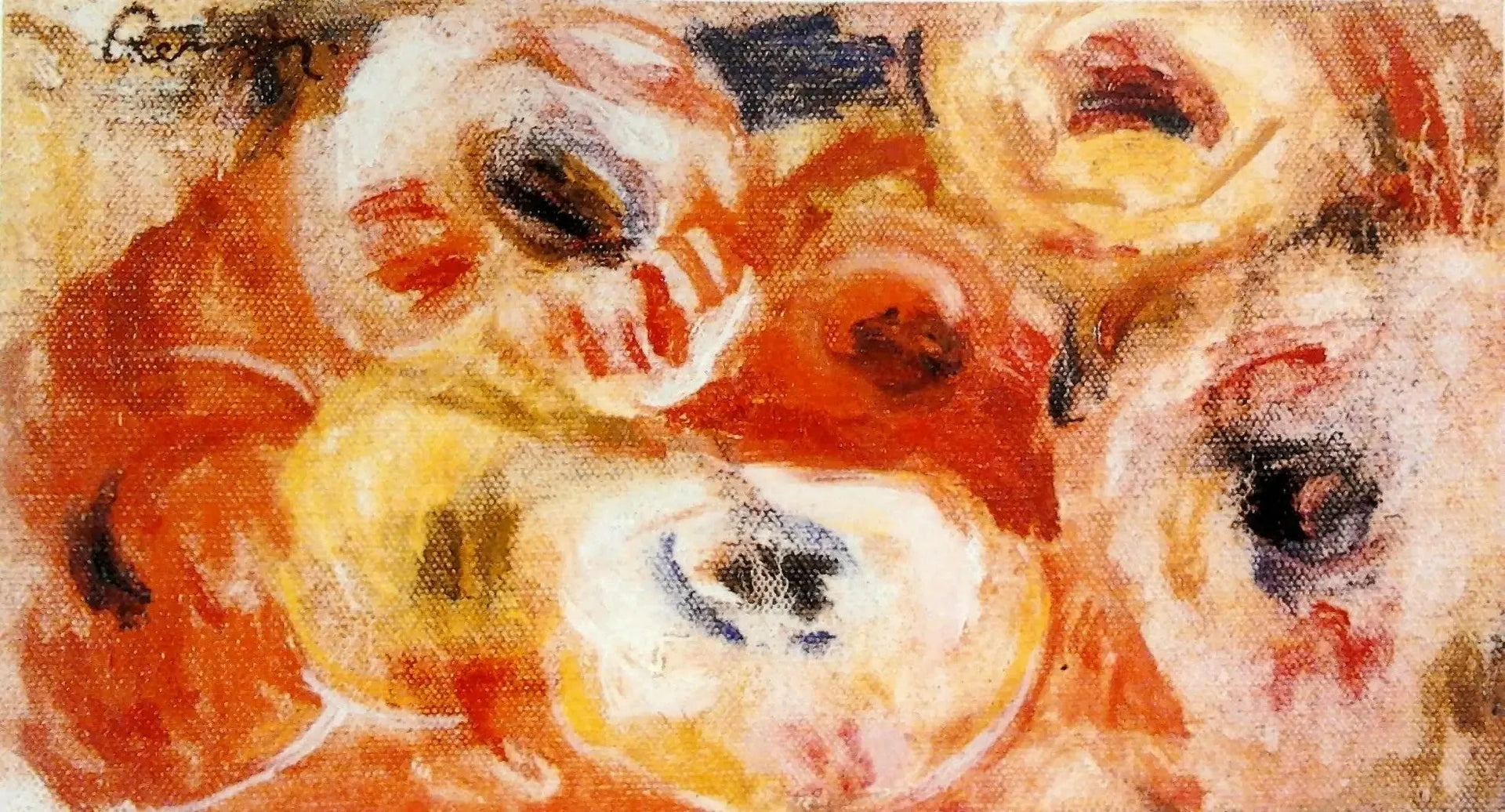 Les Anémones - Pierre-Auguste Renoir image 1 reproduction d’œuvre d’art à l’huile