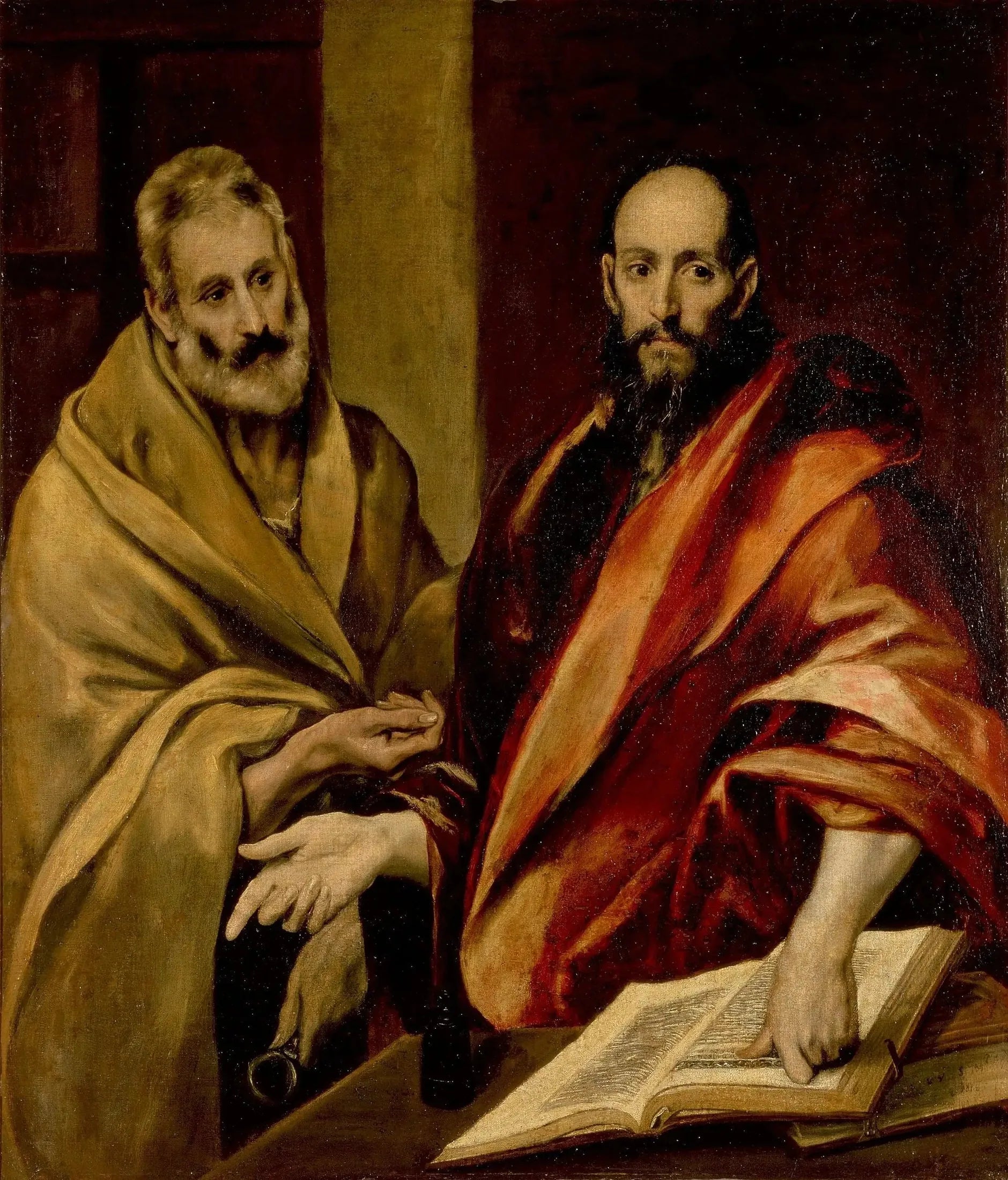 Les Apôtres Pierre et Paul - El Greco image 1 copie peinte à la main à l’huile