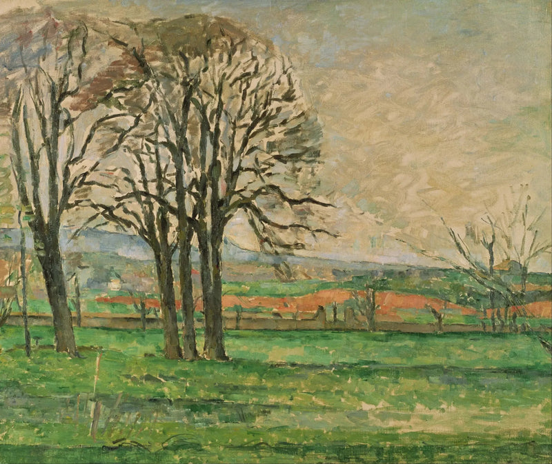 Les Arbres du Jas de Bouffan dénudés - Paul Cézanne