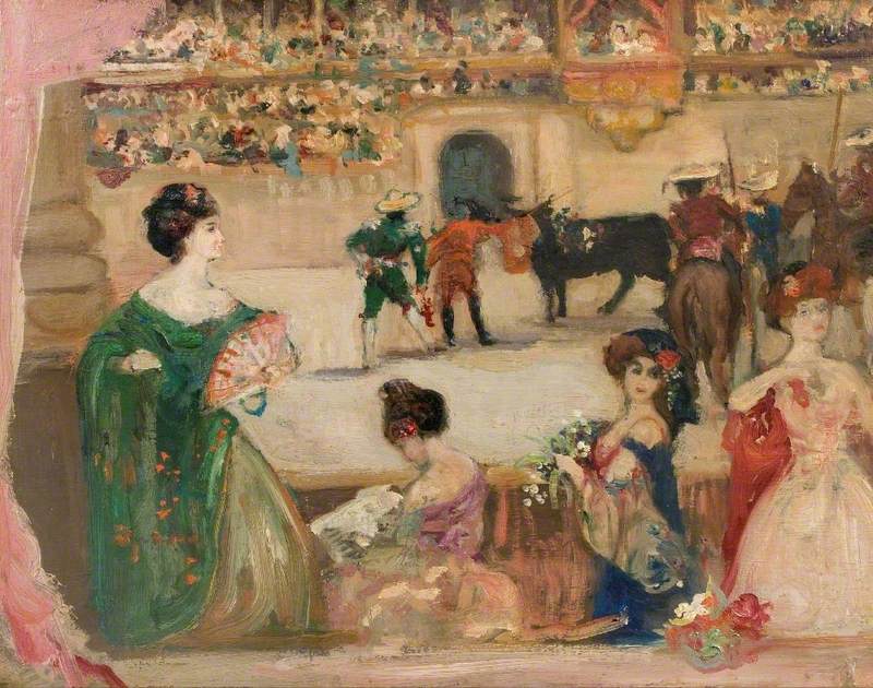 Les arènes - Charles Conder image 1 reproduction d’œuvre d’art à l’huile