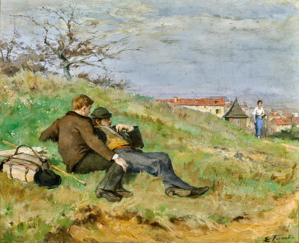 Les artistes Mathias Schiff et Camille Martin - Émile Friant image 1 tableau peint à l’huile sur toile