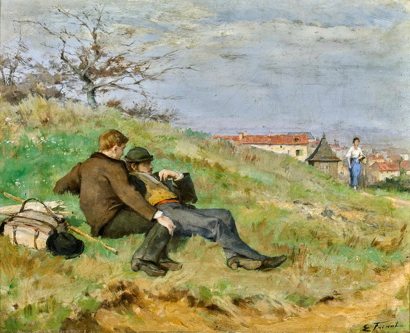 Les artistes Mathias Schiff et Camille Martin - Émile Friant