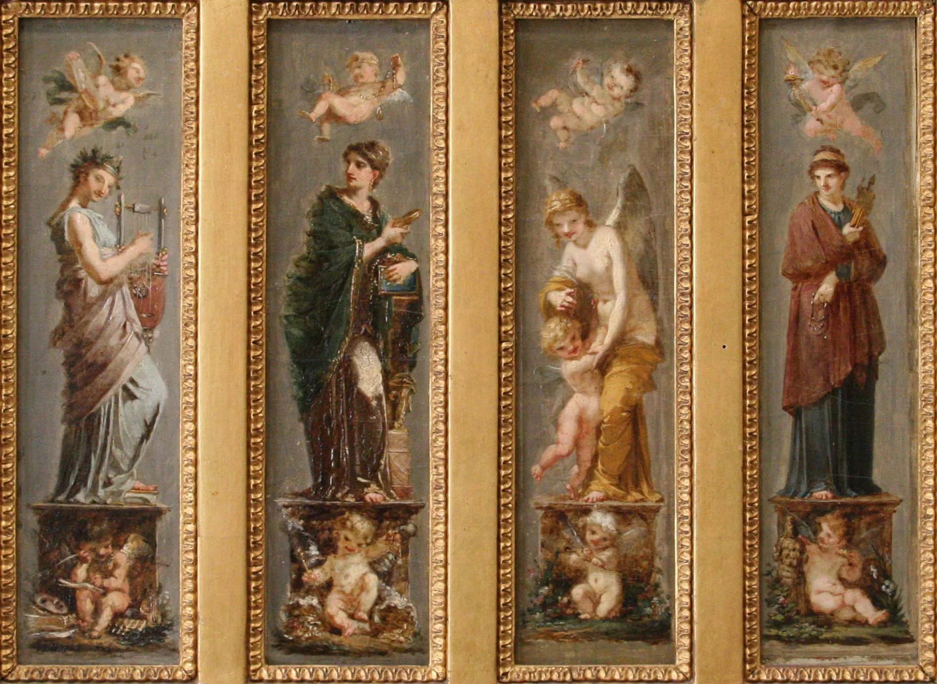 Les Arts, la Richesse, les Plaisirs et la Philosophie - Pierre-Paul Prud'hon image 1 reproduction de peinture à l’huile