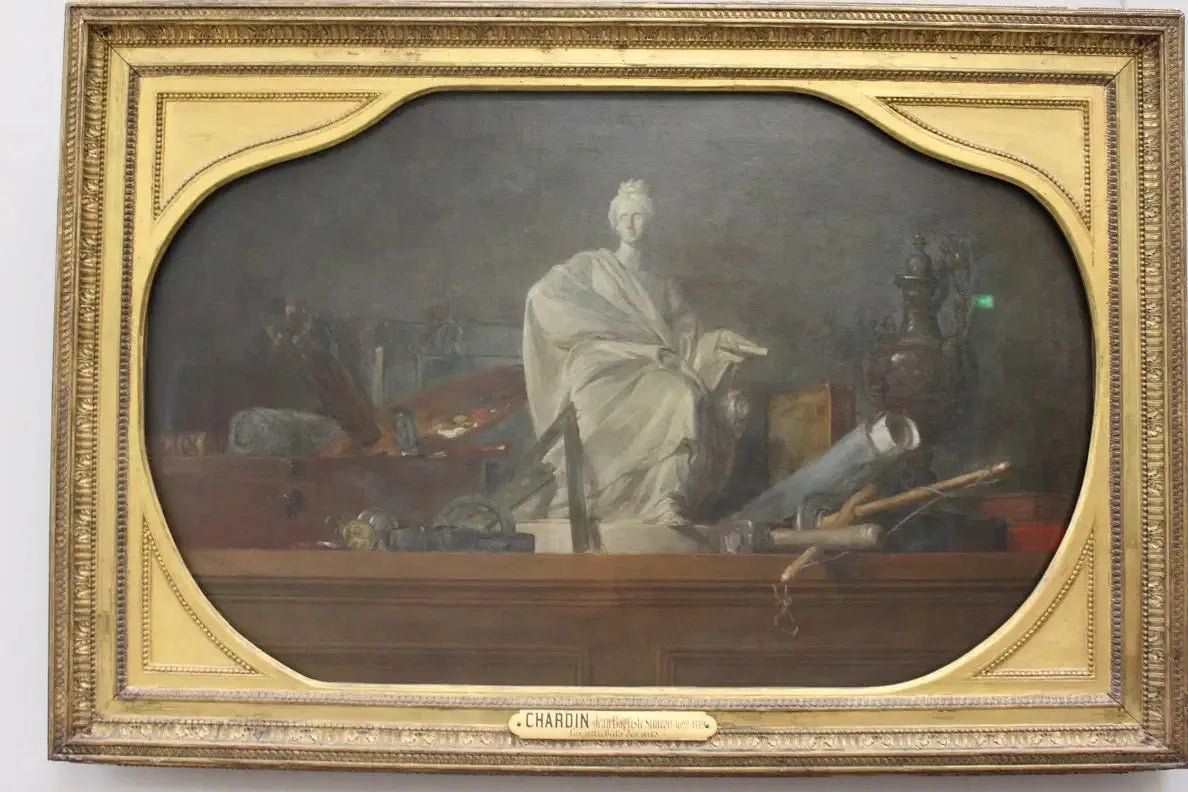 Les Attributs des arts - Jean Siméon Chardin image 1 tableau peint à l’huile sur toile