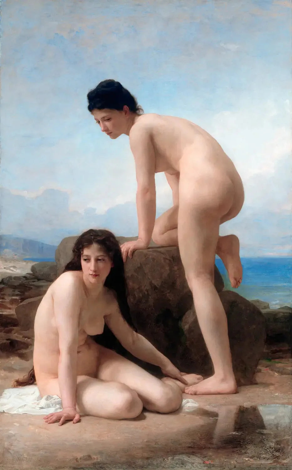 Les Baigneuses - Bouguereau image 1 reproduction de peinture à l’huile
