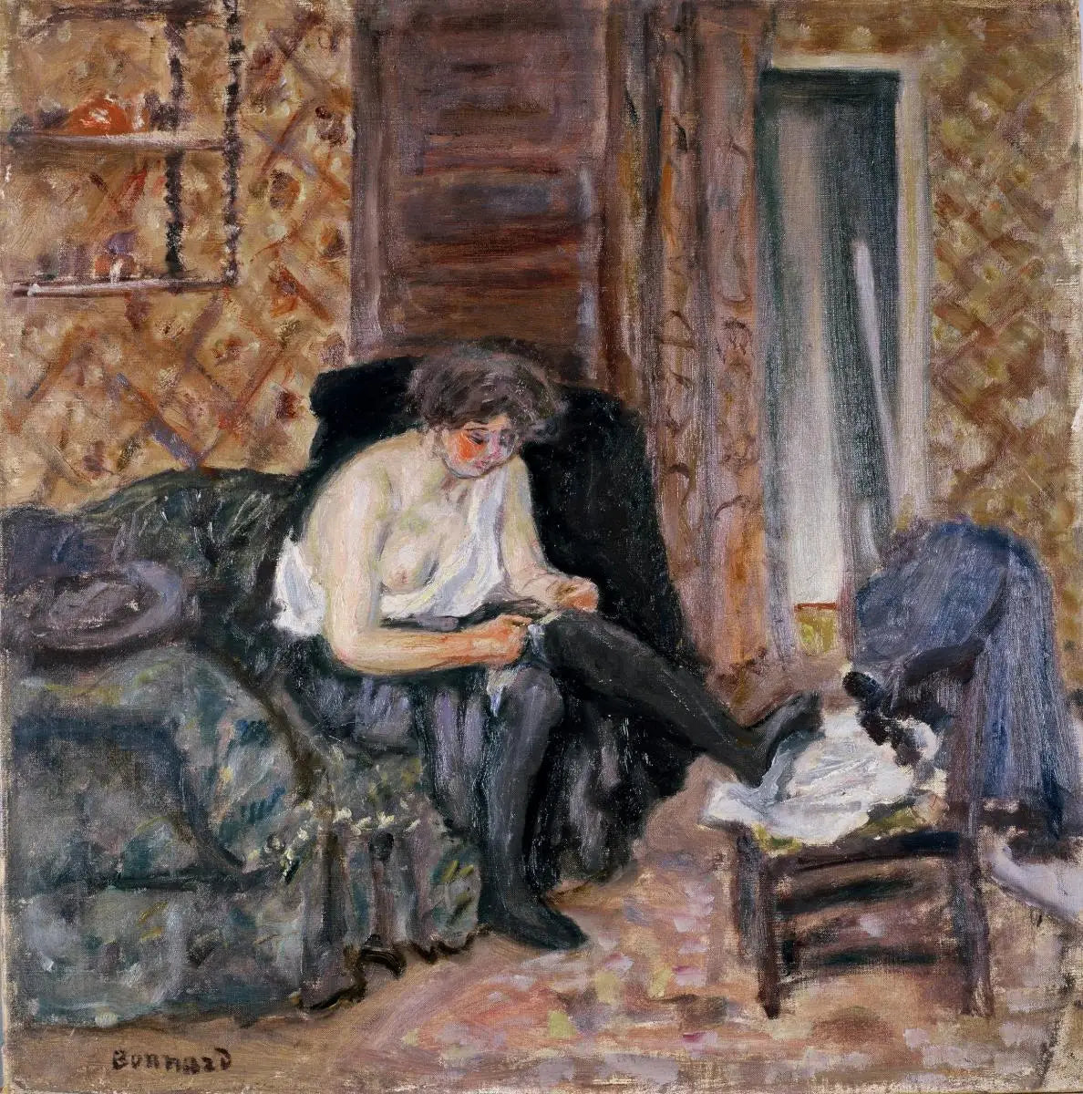 Les Bas noirs - Pierre Bonnard image 1 reproduction artisanale de tableau
