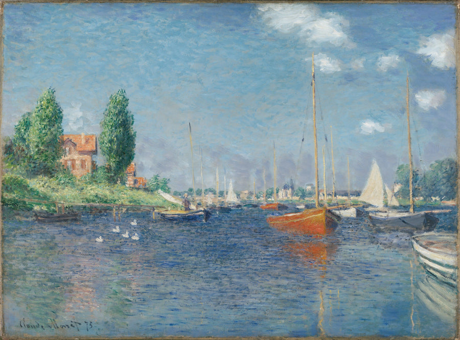 Les Bateaux rouges, Argenteuil W369 – Claude Monet