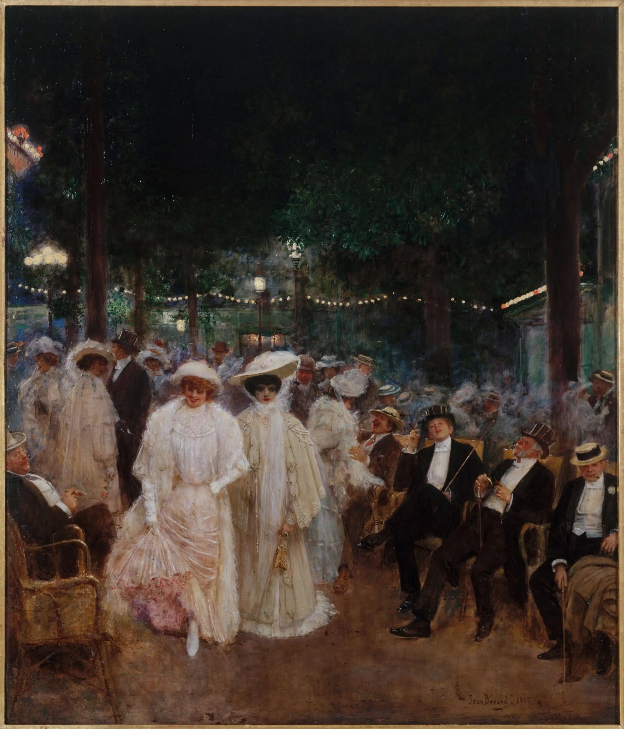 Les belles de nuit - Jean Béraud image 1 reproduction de peinture à l’huile