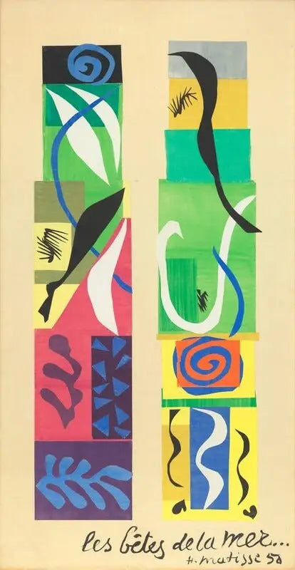 Les Bêtes De La Mer - Henri Matisse image 1 reproduction artisanale de tableau