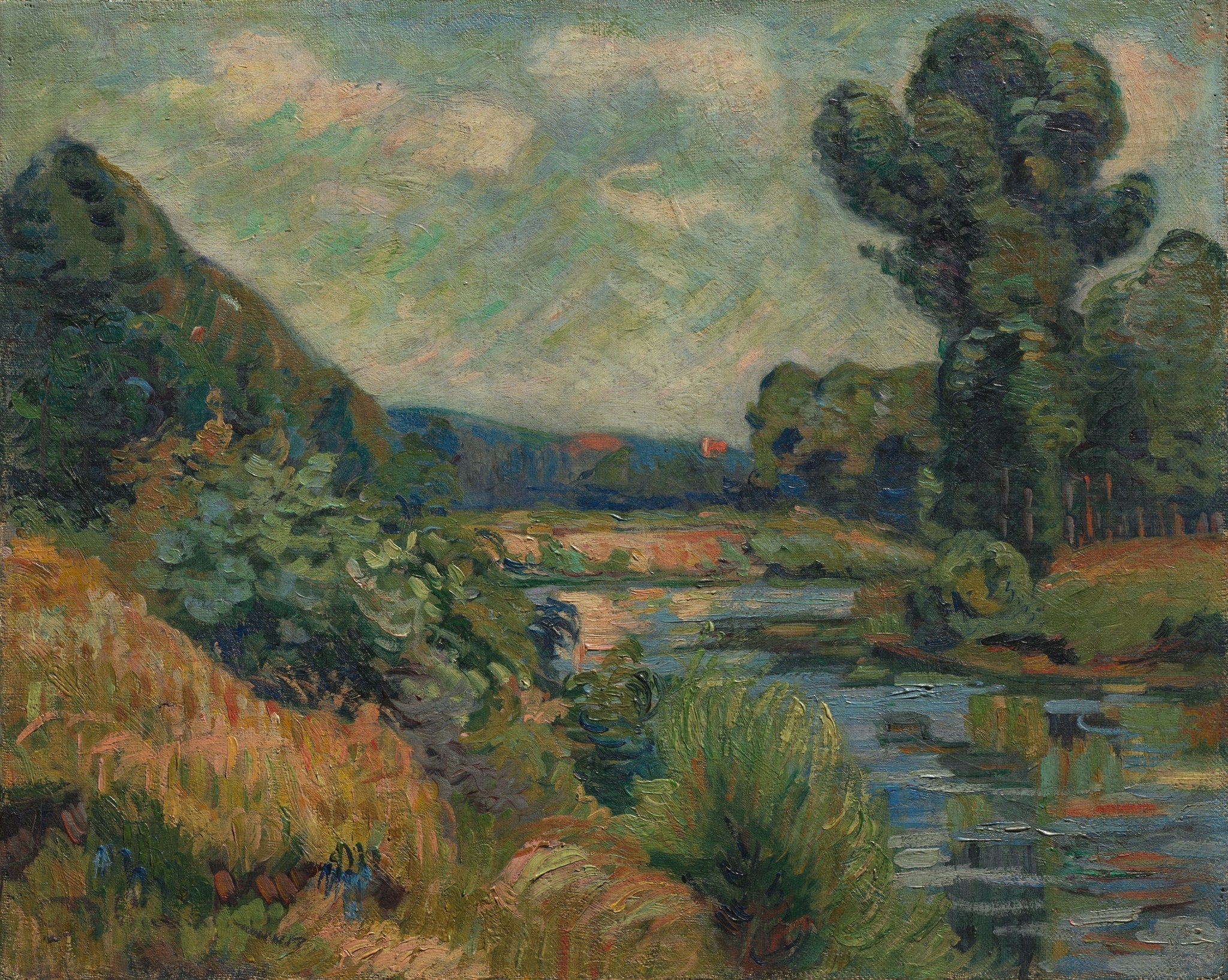 Les bords de la Marne à Charenton - Armand Guillaumin image 1 reproduction d’œuvre d’art à l’huile