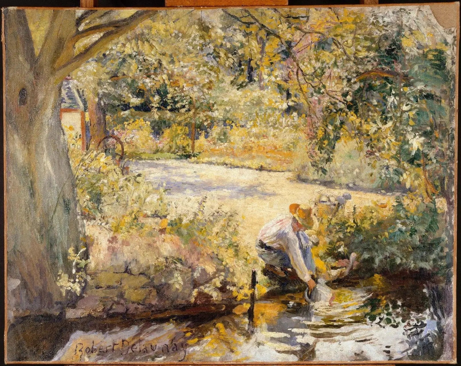 Les Bords de la Yèvre - Robert Delaunay image 1 reproduction d’œuvre d’art à l’huile