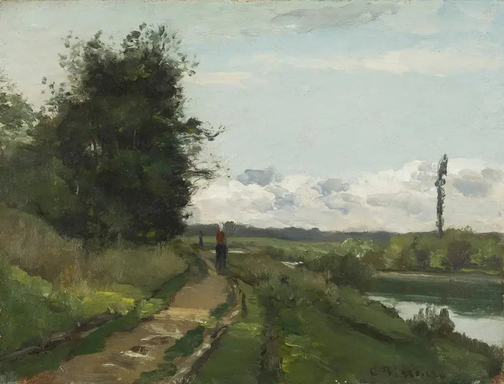 Les bords de Seine à Bougival - Camille Pissarro image 1 reproduction réalisée par Alpha Reproduction