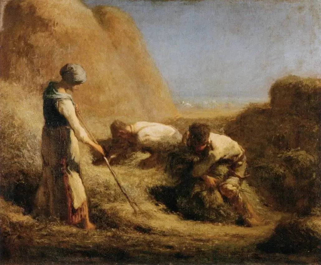 Les Botteleurs de foin - Jean-François Millet image 1 reproduction d’œuvre d’art à l’huile