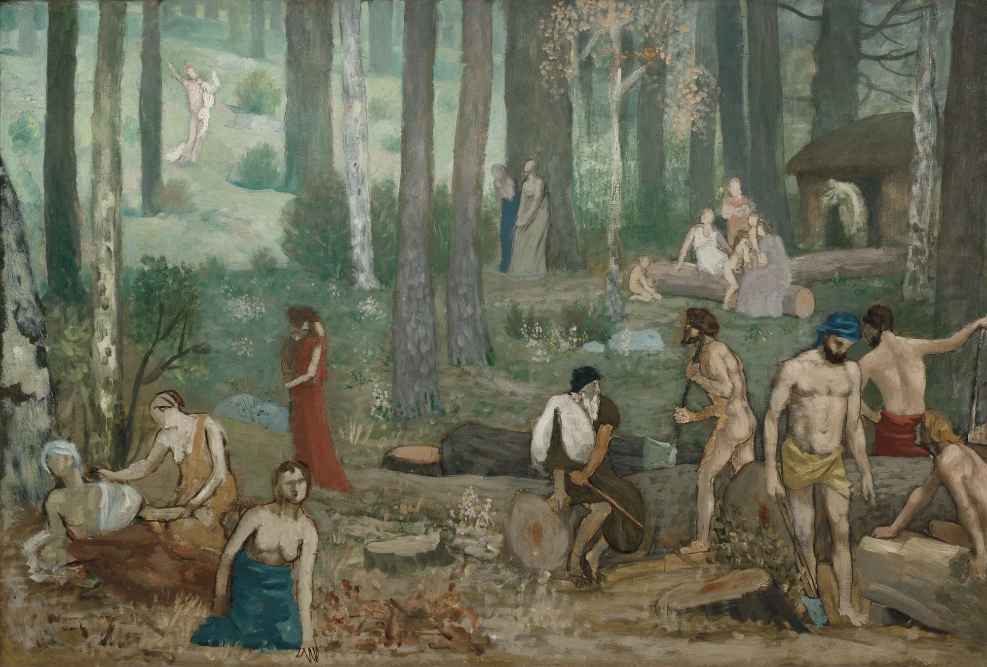 Les bûcherons - Pierre Puvis de Chavannes image 1 tableau peint à l’huile sur toile