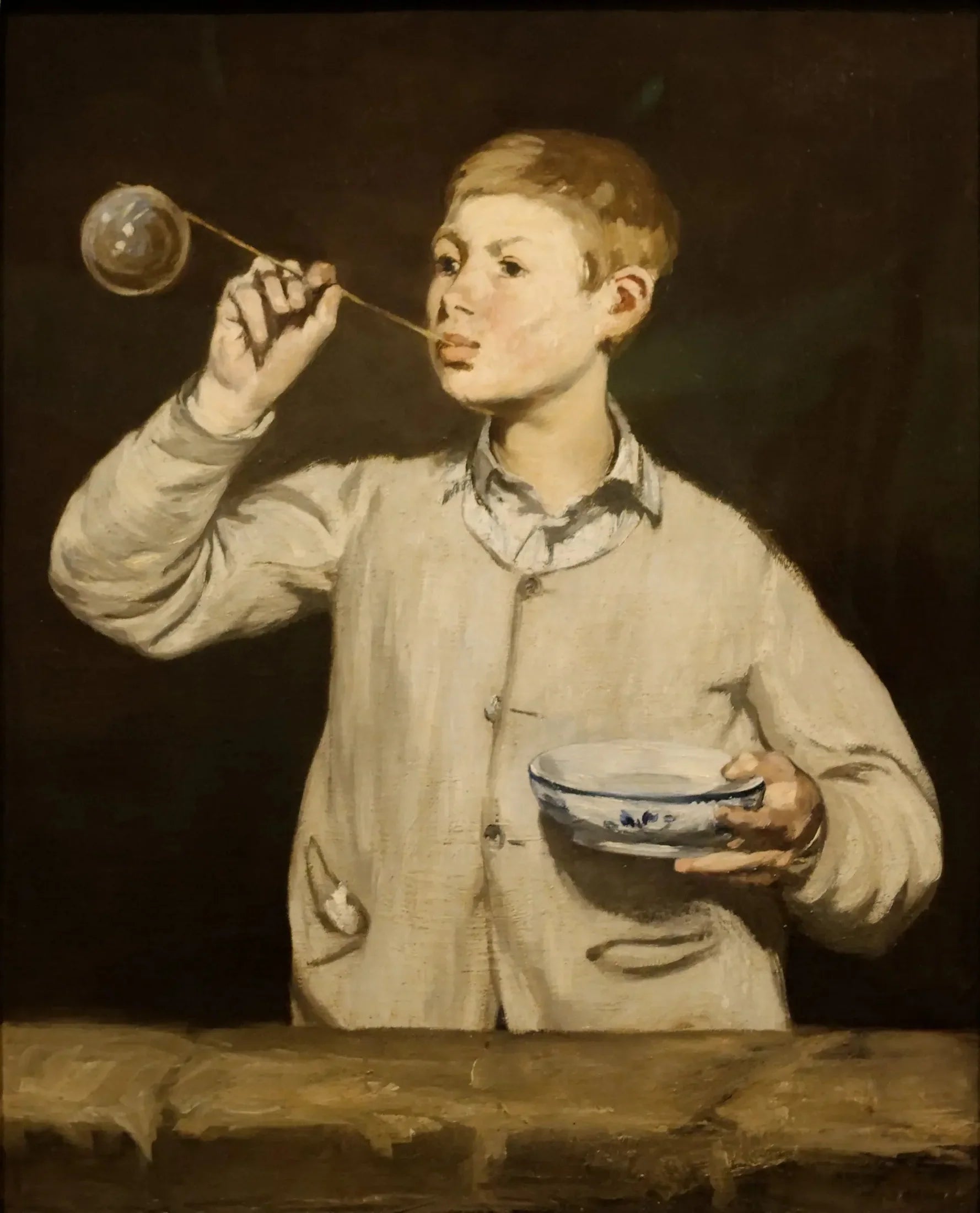 Les Bulles de savon - Édouard Manet image 1 copie de tableau peinte à la main