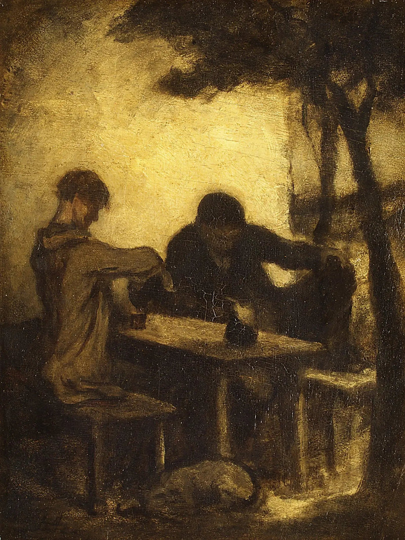 Les buveurs - Honoré Daumier