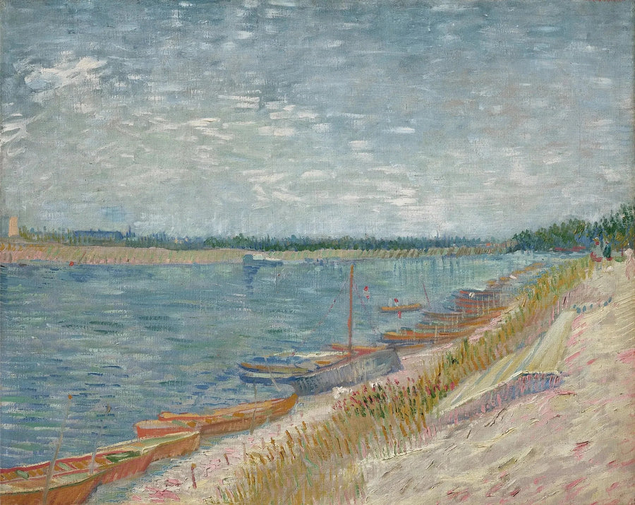 Les canots amarrés - Vincent van Gogh