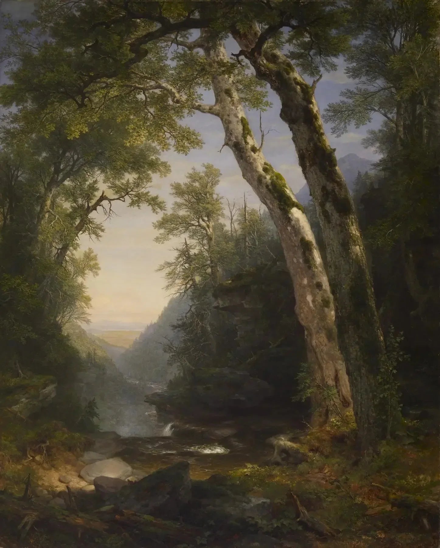 Les Catskills - Asher Brown Durand image 1 reproduction de peinture à l’huile