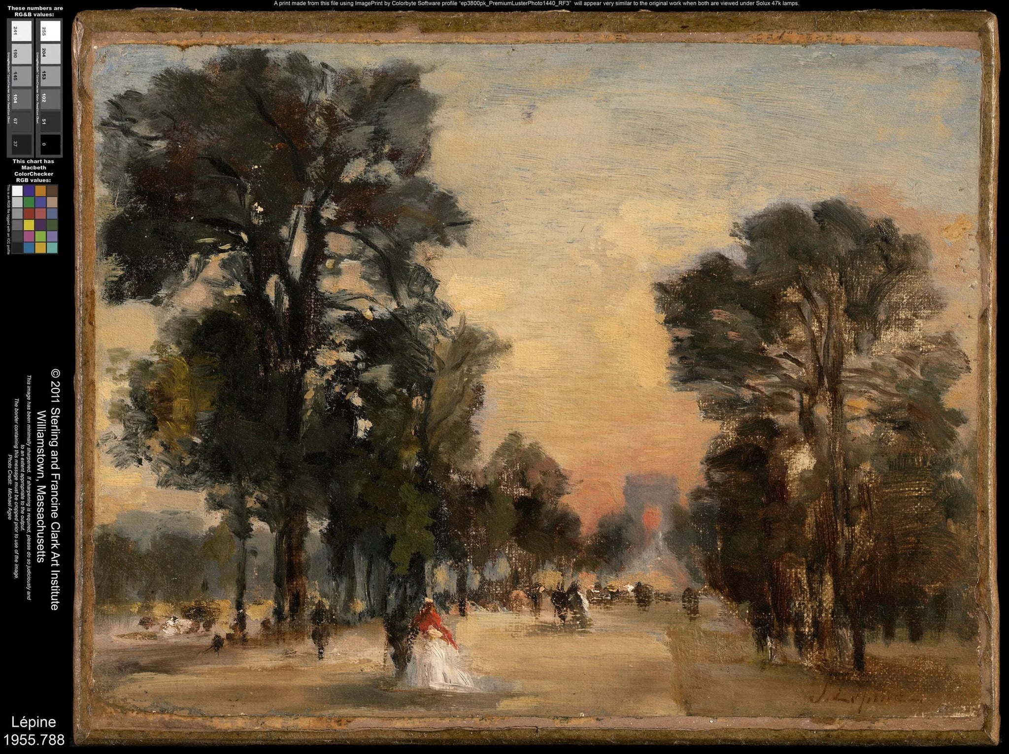 Les Champs-Élysées - Stanislas Lépine image 1 reproduction réalisée par Alpha Reproduction