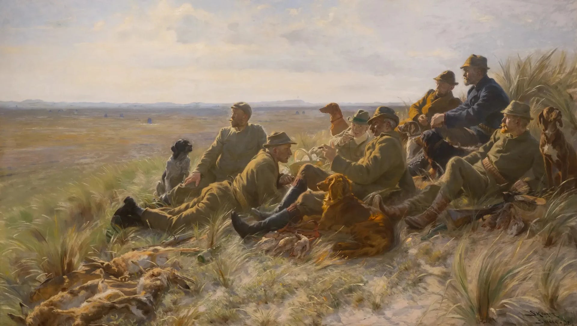 Les chasseurs de Skagen - Peder Severin Krøyer image 1 tableau peint à l’huile sur toile