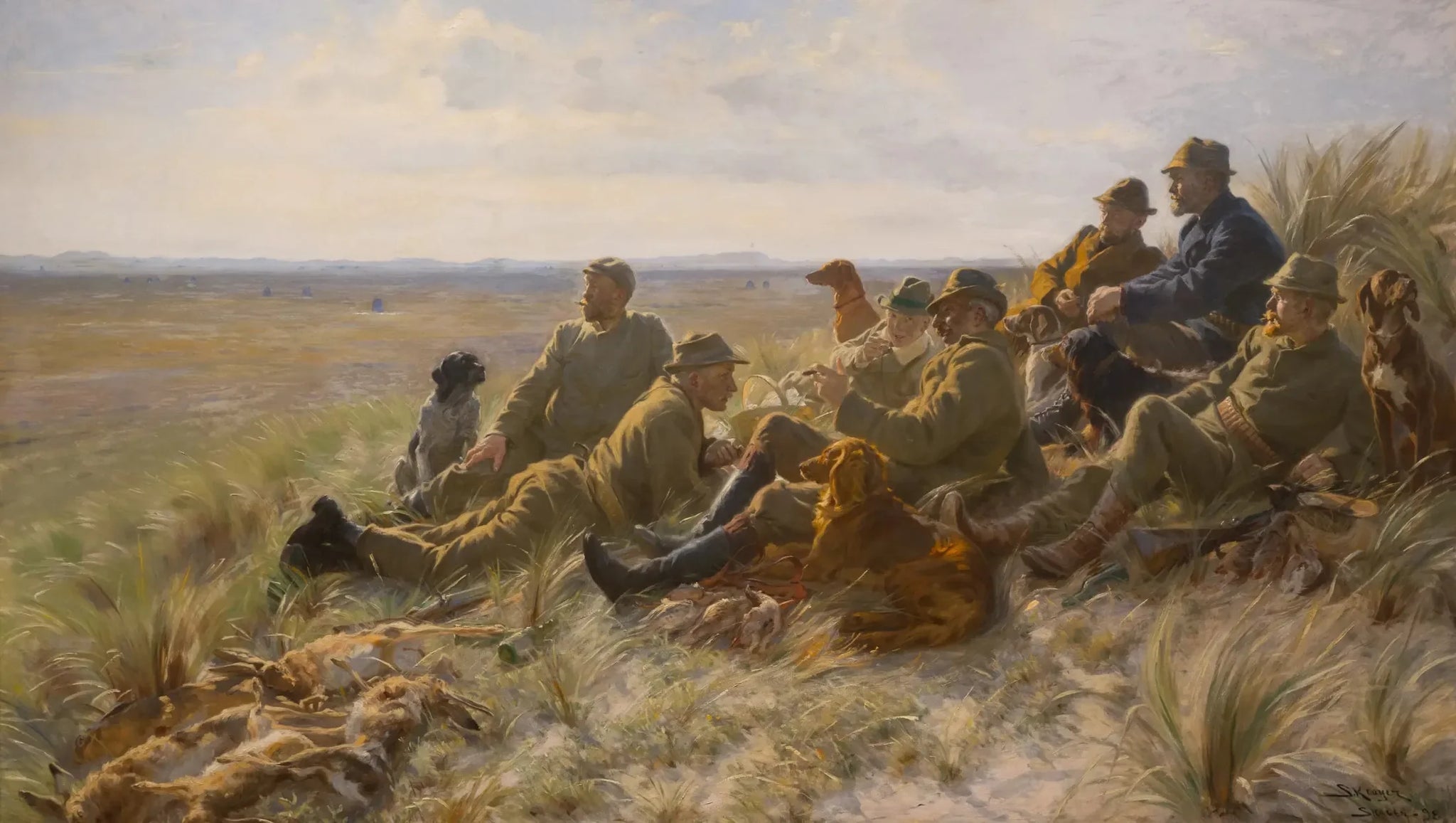 Les chasseurs de Skagen - Peder Severin Krøyer image 1 tableau peint à l’huile sur toile