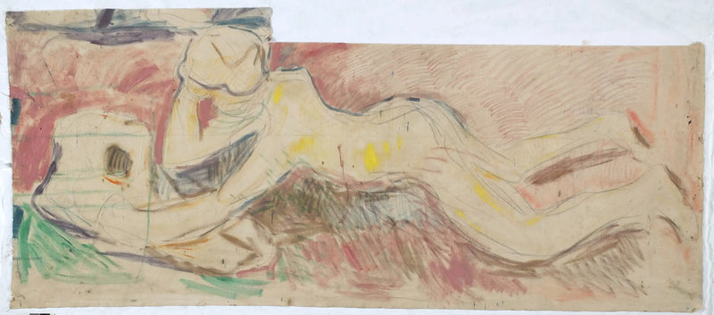 Les Chercheurs : garçon reposant sur son ventre - Edvard Munch