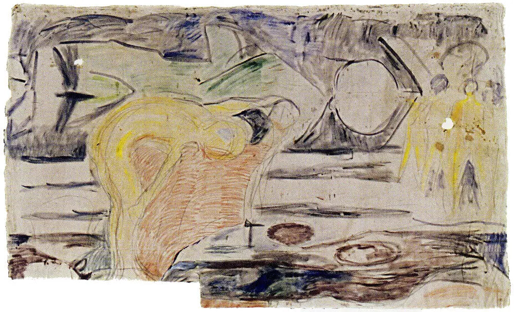 Les Chercheurs : groupe d'enfants debout - Edvard Munch image 1 reproduction d’œuvre d’art à l’huile