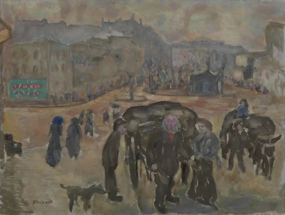 Les Chiffonniers - Pierre Bonnard image 1 reproduction de peinture à l’huile