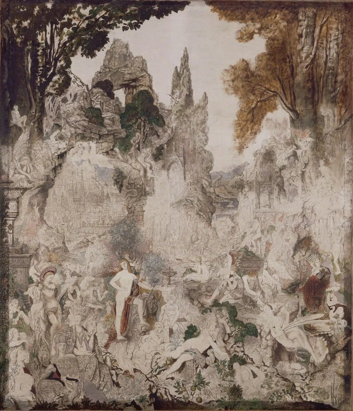 Les Chimères - Gustave Moreau image 1 reproduction artisanale de tableau