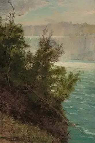 Les chutes du Niagara du côté américain - Albert Bierstadt image 1 reproduction de peinture à l’huile