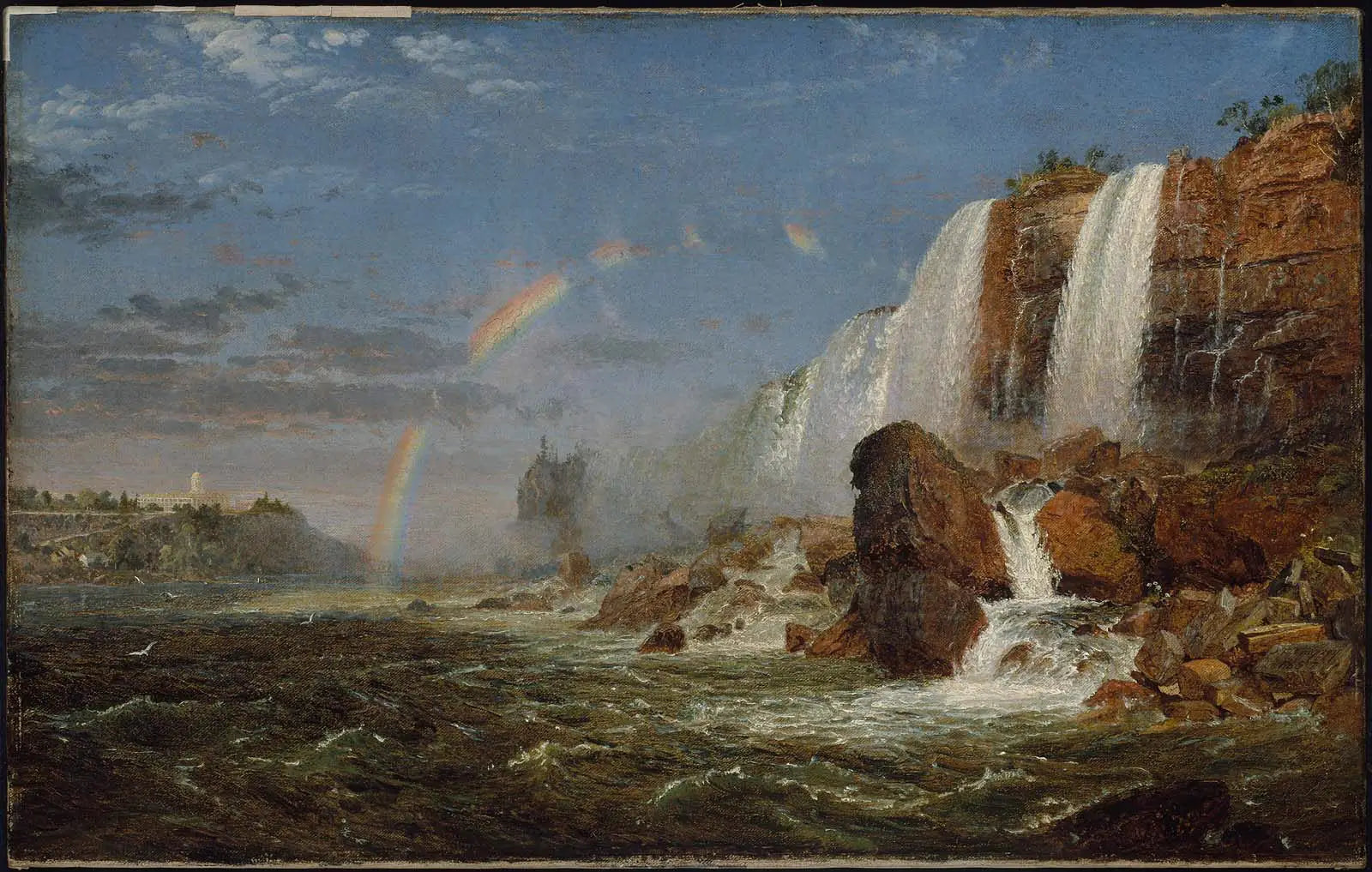 Les chutes du Niagara depuis le pied de Goat Island - Jasper Francis Cropsey image 1 reproduction réalisée par Alpha Reproduction