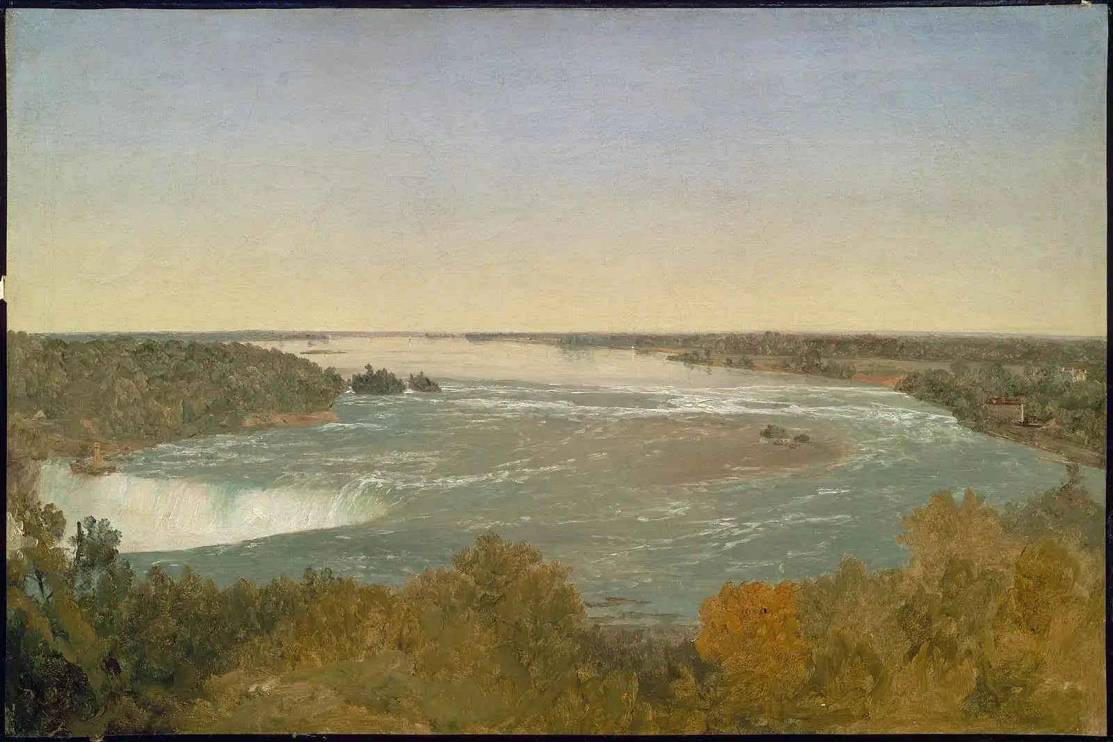 Les chutes du Niagara et les rapides - John Frederick Kensett image 1 tableau peint à l’huile sur toile
