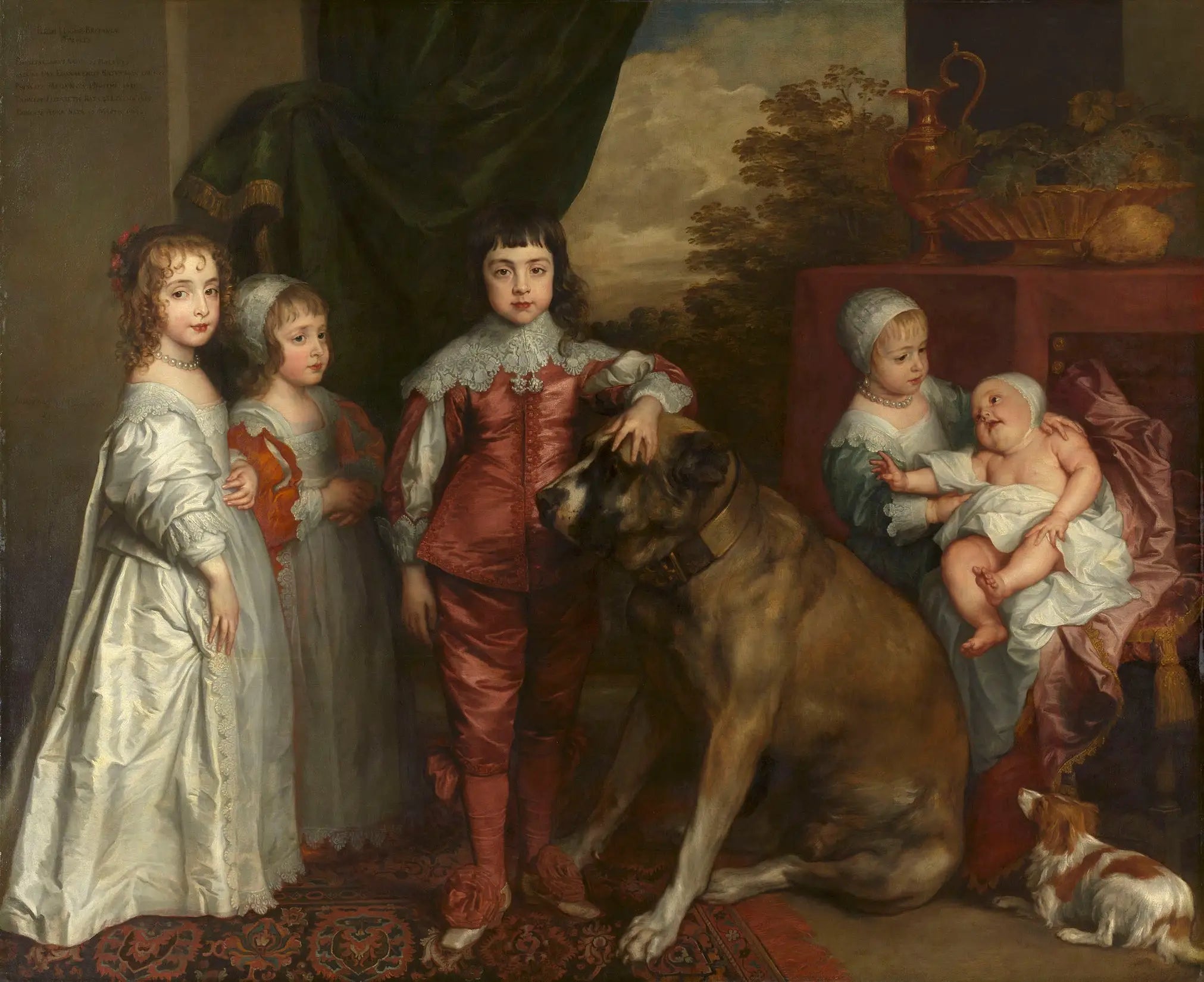Les Cinq Enfants de Charles Ier - Antoine van Dyck image 1 reproduction de peinture à l’huile