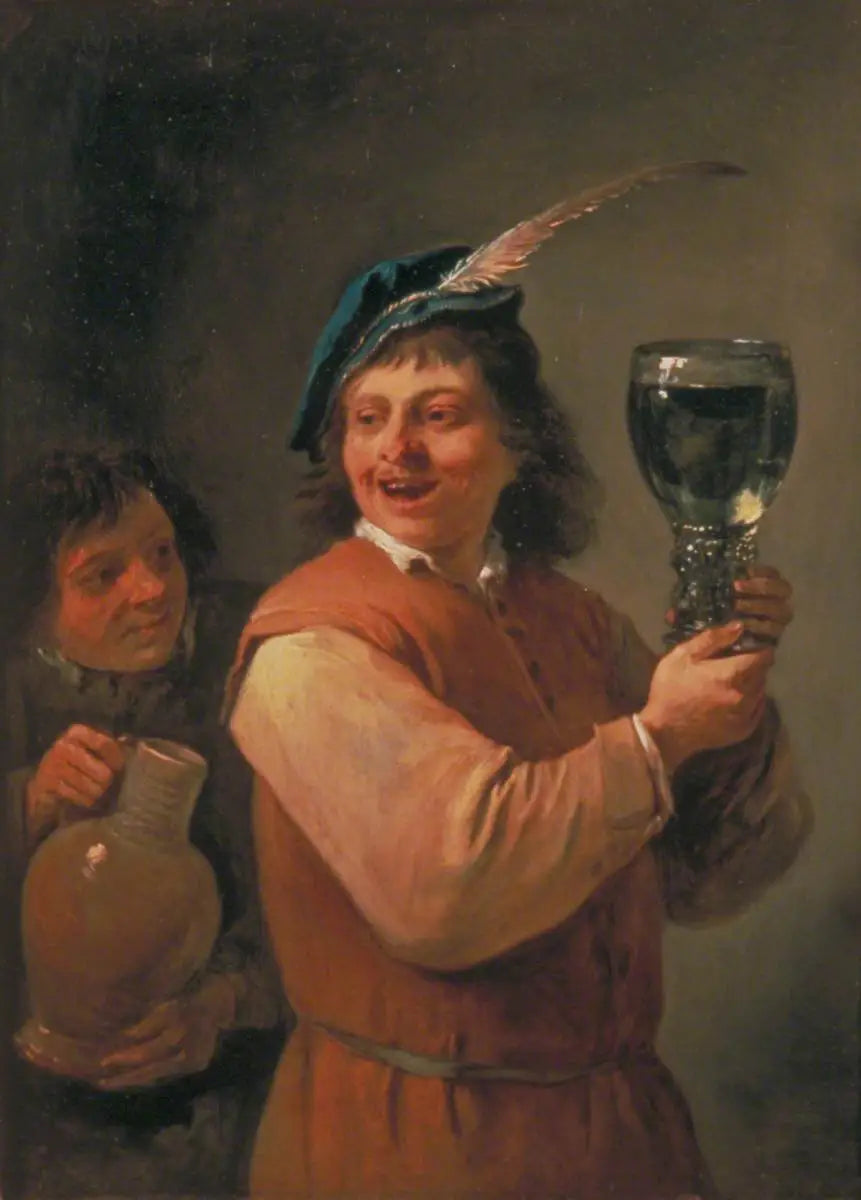 Les cinq sens : le goût - David Teniers le Jeune image 1 copie de tableau peinte à la main