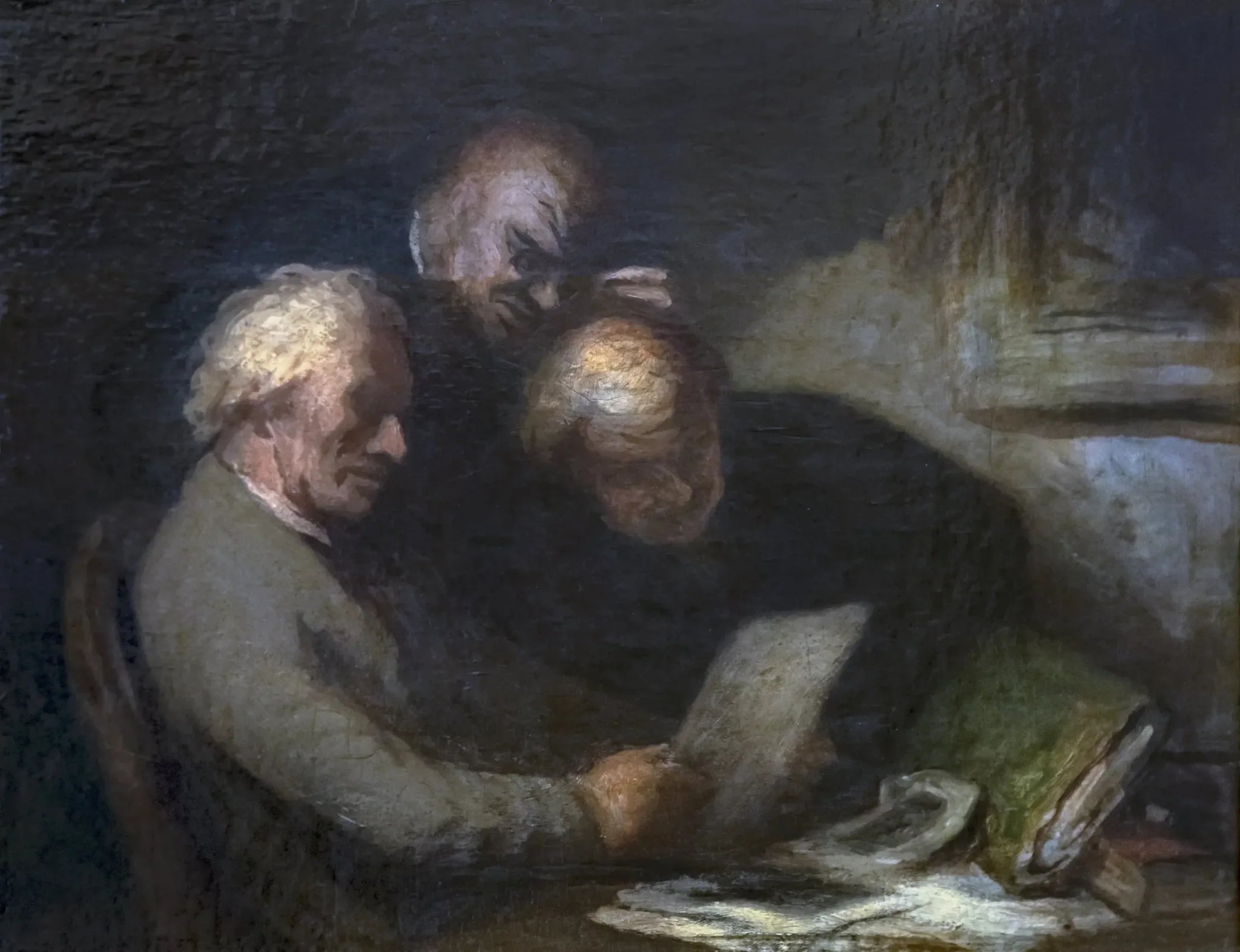 Les Collectionneurs d'estampes - Honoré Daumier image 1 reproduction d’œuvre d’art à l’huile