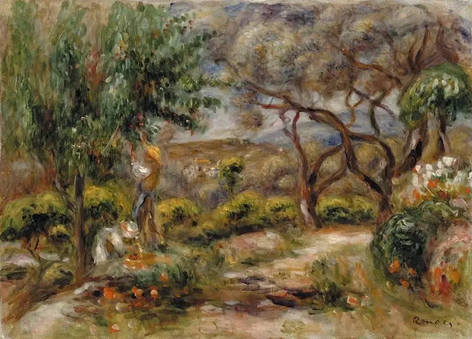 Les Collettes à Cagnes - Pierre-Auguste Renoir image 1 copie de tableau peinte à la main