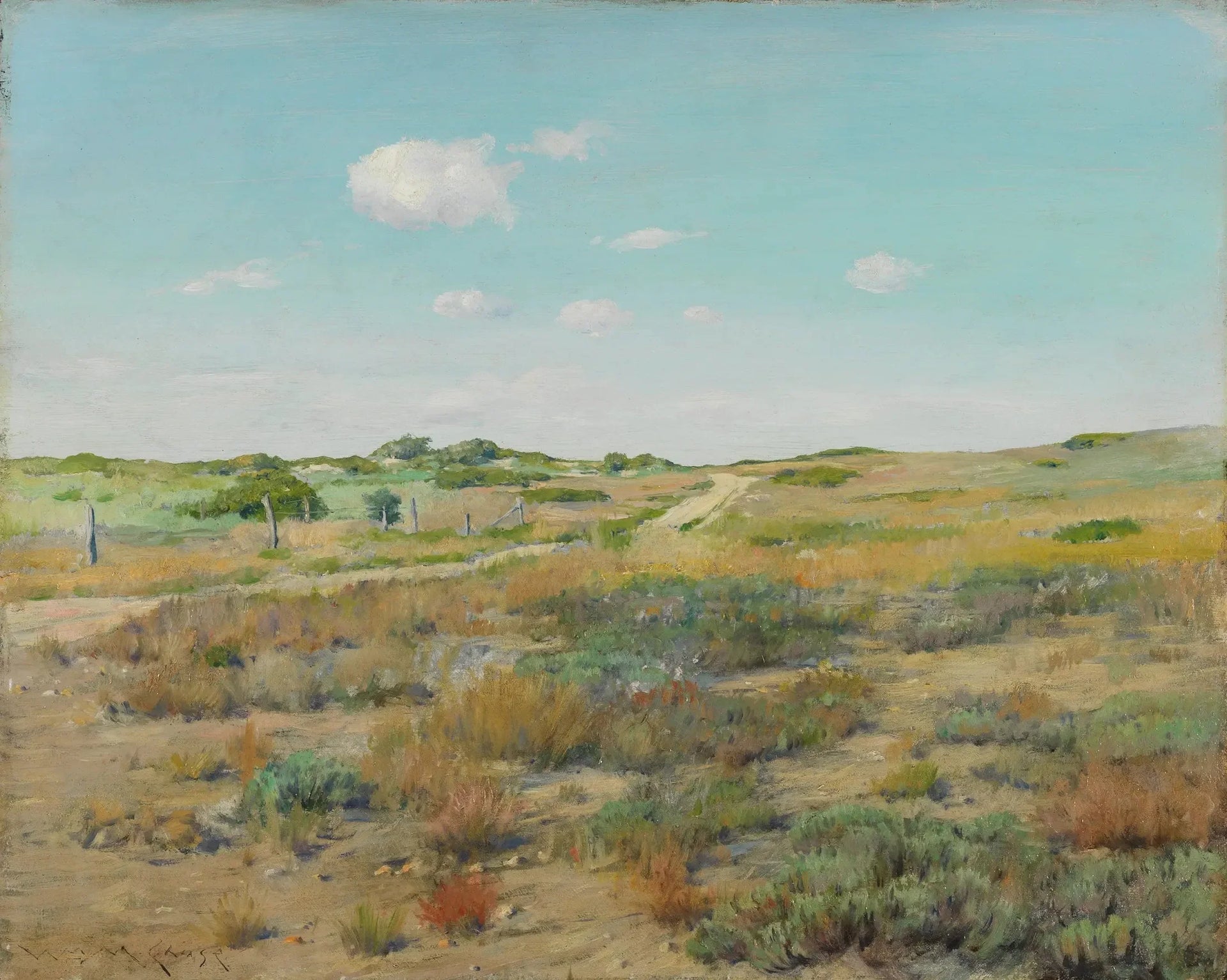 Les collines de Shinnecock - William Merritt Chase image 1 reproduction de peinture à l’huile